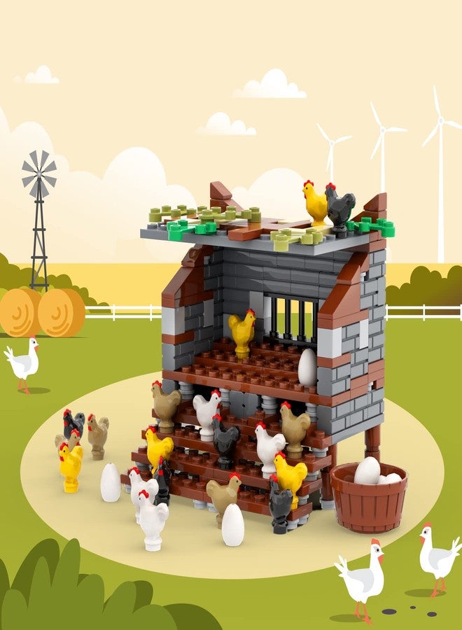 PIPART Farm Animal Chicken Coop Building Blocks Set, MOC Building Set Toy for Kids, Girls and Boys Age 8+ (190 Pieces) - Image 3